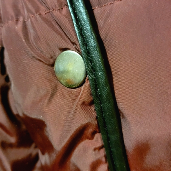 Fur Trimmed Hooded Parka - Burgundy - Picture 6 of 10